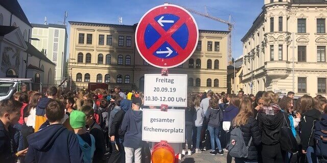 Demonstrieren für eine klimafreundliche Politik