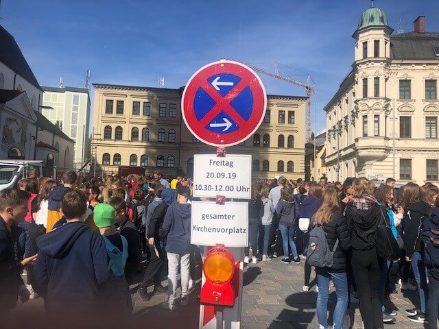 Demonstrieren für eine klimafreundliche Politik