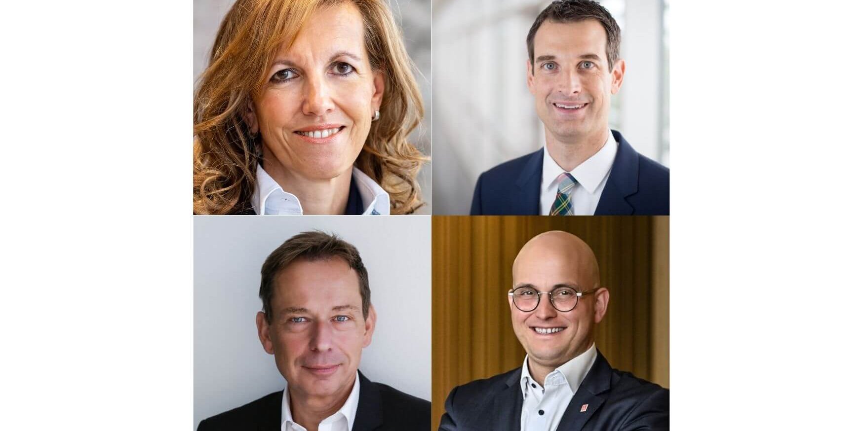 Lila Floral Bild Postkarte